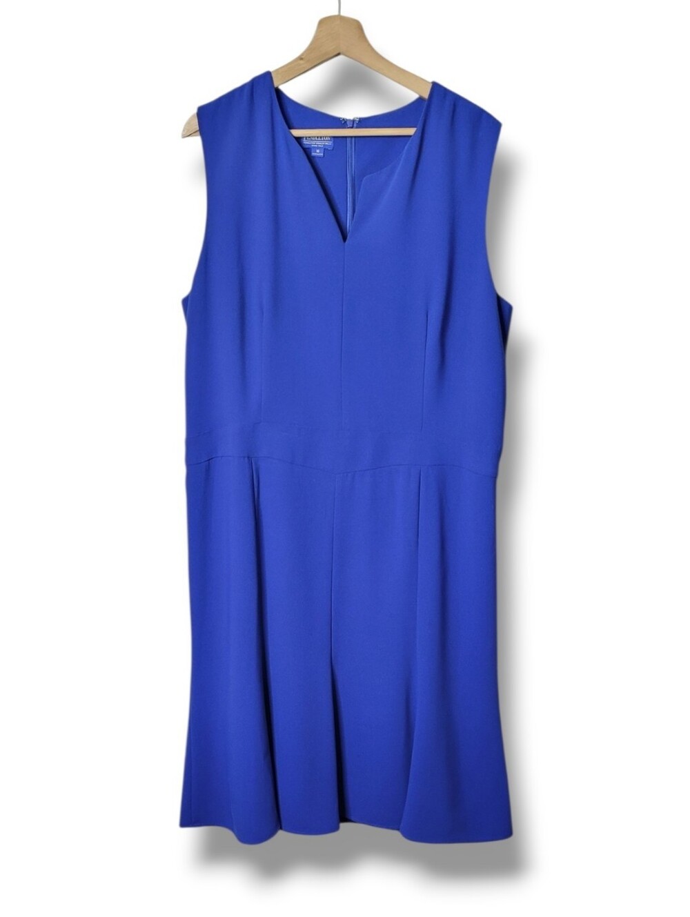 Pendleton Sleeveless Royal Blue Sheath Flounce Dress